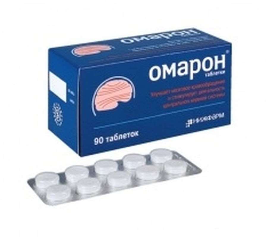 Omaron 90 pills buy neuroprotective and vasodilating effect online
