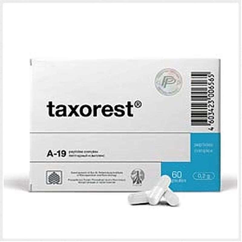 Taxorest intensive 1 month course 180 capsules natural bronchial mucous peptides
