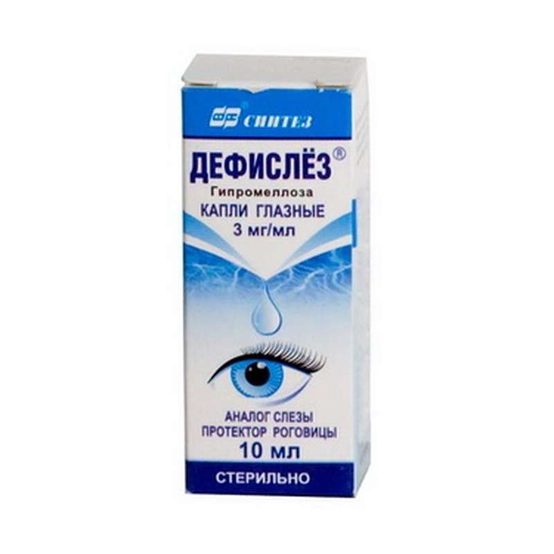 Defislez eye drops 3mg/ml 10ml buy restoration and stabilization of tear film