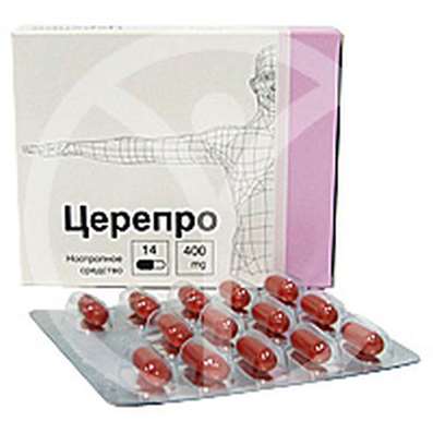 Cerepro 400mg 14 pills buy improves brain function online Cholini alfosceras, Choline alfoscerate