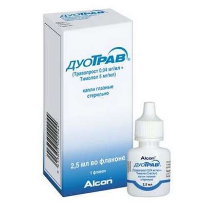 DuoTrav eye drops 2.5ml buy lowering intraocular pressure online