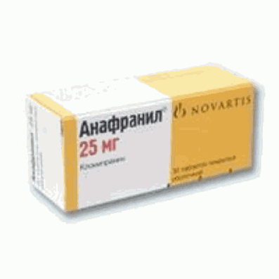 Anafranil 25mg 30 pills buy Clomipramine tricyclic antidepressant online